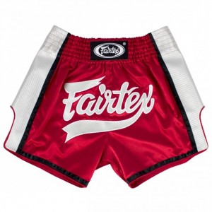 Шорты для тайского бокса Fairtex (BS-1704 red/white)